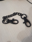 Łańcuch łańcuszek czarny do portfela 20 cm stal nierdzewna  