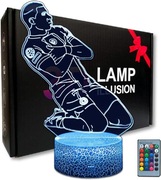 LAMPKA NOCNA 3D LED RGBW MBAPPE + BRELOK GRATIS