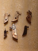 Mostki balansu starego zegarka kieszonkowego