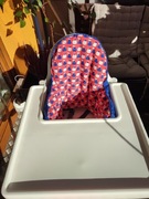 Krzesełko Ikea Antilop - zestaw z poduszką i podnóżkiem 