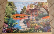 Puzzle ułożone 1000el 49,5x69,5cm japoński ogród RADOM