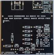 Płytka PCB zamiennika modulatora do Commodore, wersja long (chlebak)