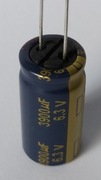 Kondensator PANASONIC 3900uF 6.3V 105°C Elektrolit