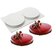 DUŻY Płaski CYLINDER 2wn. forma silikonowa 29.6*17*2.2 do Pieczenia Musów 