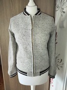 Bluza na misiu wełniana szara kurtka r.S M 