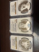 Mały TRYPTYK -zestaw monet w gradingu uznanej firmy NGC PF69 ULTRA CAMEO: