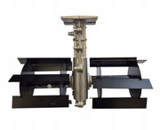 PRZEKŁADNIA ADAPTER NA RURE DO KOSY SPALINOWEJ GLEBOGRYZARKA 26 mm 7 FREZÓW