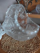 Koszyk kryształowy na owoce lub dlodycze