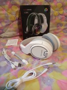 Słuchawki gamingowe bezprzewodowe Mars Gaming RGB Bluetooth + kabel