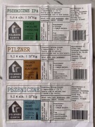 3 etykiety z browaru Gzub 