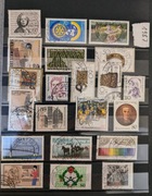 Niemieckie stemplowane znaczki z rocznika 1987