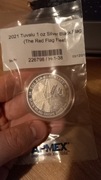 2021 Tuvalu 1oz Silver Black Flag Red Flag Fleet