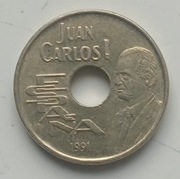 Hiszpania  - 25 peset- 1991r.