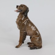 Rosenthal Seter Irlandzki porcelanowa figurka psa, malowana ręcznie, unikat