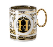 kubek  ROSENTHAL VERSACE  Virtus Alphabet litera H