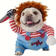 Kostium rozmiar L Laleczka Chucky dla psów i kotów