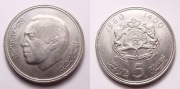 Maroko 5 dirham 1980 r. ŁADNA! Połysk!