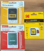 PS2 MX4SIO Adapter + FMCB  + SD 64GB