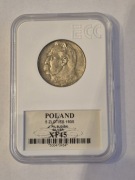 Moneta 5 zł - JÓZEF PIŁSUDSKI 1935 rok - grading XF45 