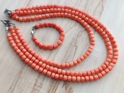 KORALE GÓRALSKIE I BRANSOLETKA Z KORALOWCA