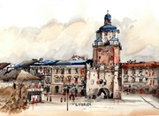 Lublin, Akwarela 21x30cm Pomysł na prezent 