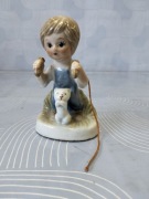 Figurka porcelanowa Dziewczyna z urwaną skakanką unikat 