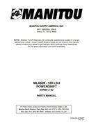 Katalog części Manitou MLA 628-120 LSU Seria 3-E2 ENG