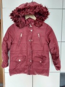kurtka zimowa ZARA rozm. 128 czerwona SUPER TANIO