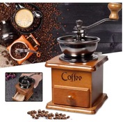 młynek do mielenia kawy pieprzu drewniany ręczny tradycyjny