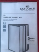 DURABLE 5606 03 PANEL INFORMACYJNY A4 SHERPA KOLOR CZERWONY 1 SZT.