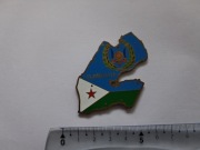 Magnes na lodówkę - 820g. DŻIBUTI Afryka MAPA 