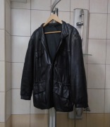 kurtka skórzana męska czarna vintage skóra XL classic lata 90 Italia sport 