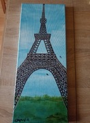 Symbol Paryża Obraz mal.ręcz. B.Olejnik 20/50