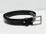 Czarny skórzany pas do spodni Tresanti 85cm