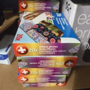 Plastry dla dzieci kolorowe 20 sztuk w opakowaniu