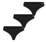 Umbro bezszwowe majtki 3 Pack roz. M Stringi czarne