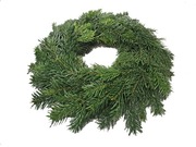 Wianek z żywych gałązek jodły 35 cm świąteczny pachnący stroisz