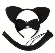 Strój przebranie kostium dziecięcy kot kotek czarny rozmiar uniwersalny