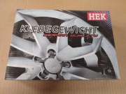 Ciężarki HEK ultra cienkie klejone 12x2,5g 88szt Srebrne