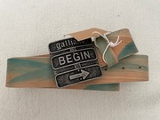 Ekskluzywny pasek Galliano Made in Italy Nowy Drogi