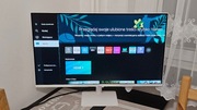 Monitor Samsung 4K, 32cali Biały,funkcja Smart,stan bardzo dobry,odbiórOsob