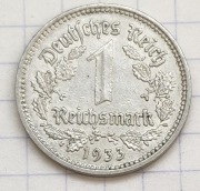 #3991 Niemcy - Rzesza 1 reichsmarka 1933 E ladna 