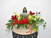 KOMPOZYCJA NAGROBNA STROIK NA POMNIK CMENTARZ GRÓB