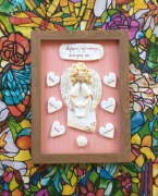 Anioł z masy solnej handmade zakończenie szkoły 