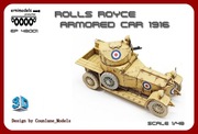 Model z druku 3D Rolls Royce Armored Car 1916 1/48