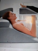 Poduszka do czytania i podnóżek NOFFA 58x45x30 cm Pianka memory