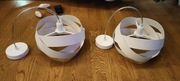 Biała lampa wisząca x2