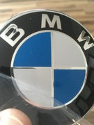 Znaczek BMW 82mm e30 e34 e36 e60 e62 e38 e46 e90 e91 e92 e39 e53 e70 DEFEKT