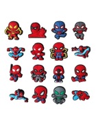 Przypinki do butów typu crocs charms piny zawieszki Spiderman 16 szt
