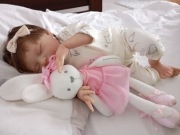 Lalka Reborn Winyl dziewczynka 50 cm 